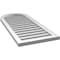 Ekena Millwork Round Top Surface Mount PVC Gable Vent: Functional, w/ 2"W x 1-1/2"P Brickmould Frame, 18"W x 42"H GVPRT18X4202SF - alternate 2